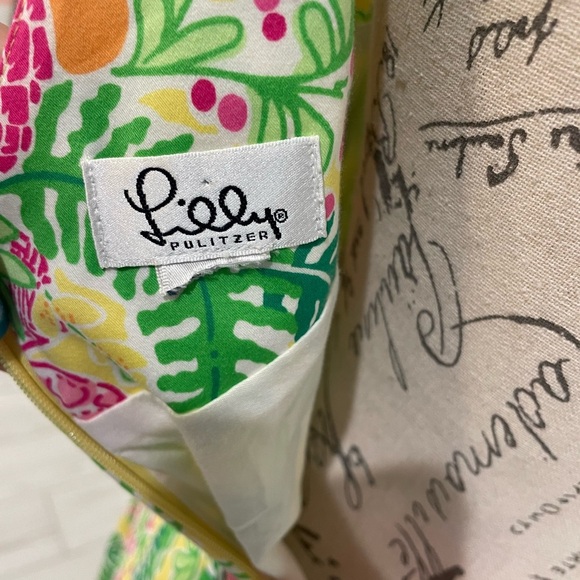 Lilly Pulitzer Yellow Miranda Monkey Jungle Print Midi Dress EUC - Picture 2 of 6